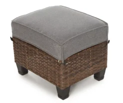 Broyhill Yorktown All-Weather Wicker Cushioned Patio Ottoman -Garden Oasis 810589130 0557 A0 1