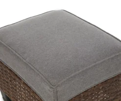 Broyhill Yorktown All-Weather Wicker Cushioned Patio Ottoman -Garden Oasis 810589130 0558 A8 3