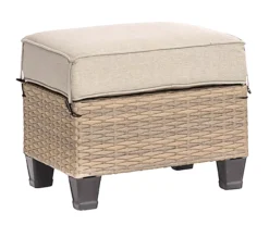 Broyhill Yorktown All-Weather Wicker Cushioned Patio Ottoman -Garden Oasis 810589131 1
