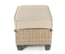 Broyhill Yorktown All-Weather Wicker Cushioned Patio Ottoman -Garden Oasis 810589131 1 A8
