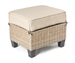 Broyhill Yorktown All-Weather Wicker Cushioned Patio Ottoman -Garden Oasis 810589131 A0