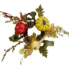 Yellow & Red Pumpkin & Foliage Harvest Wreath, (13") -Garden Oasis 810590291