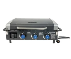 3-Burner Portable Gas Griddle With Lid -Garden Oasis 810590432 2