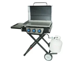 3-Burner Folding Gas Griddle With Lid -Garden Oasis 810590434 10