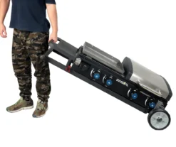 4-Burner Folding Gas Grill With Griddle -Garden Oasis 810590436 4