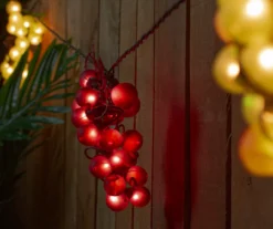 Northlight Red & Green Grape Cluster Light Set, 5-Count -Garden Oasis 810594524 A0 3