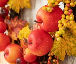 24" Apple, Berry & Leaf Wreath -Garden Oasis 810596395 4