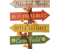 "Welcome To Our Patch" Pumpkin Directional Sign Decor -Garden Oasis 810596417 5