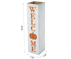 "Welcome" & "Give Thanks" Double Sided Box Sign -Garden Oasis 810596418 6