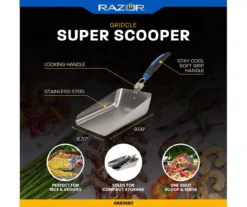 RAZOR Stainless Steel Griddle Super Scooper -Garden Oasis 810597061 8