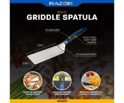 RAZOR Solid Stainless Steel Griddle Spatula -Garden Oasis 810597087 4