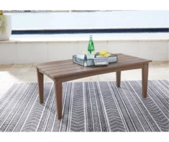 Emmeline Wood Look Coffee Table -Garden Oasis 810599346 1