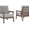 Emmeline Wood Look Cushioned Patio Lounge Chairs, 2-Pack -Garden Oasis 810599348 6