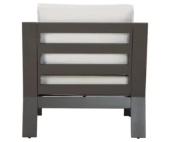 Tropicava Wood Look & Metal Cushioned Patio Lounge Chair -Garden Oasis 810599414 1