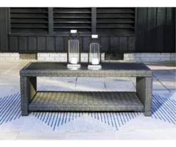 Elite Park All-Weather Wicker Patio Coffee Table -Garden Oasis 810599416 2