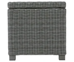 Elite Park All-Weather Wicker Patio End Table -Garden Oasis 810599417 5