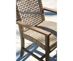 Germalia All-Weather Wicker Patio Dining Armchairs, 2-Pack -Garden Oasis 810599419 3