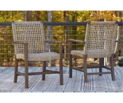 Germalia All-Weather Wicker Patio Dining Armchairs, 2-Pack -Garden Oasis 810599419 8