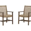 Germalia All-Weather Wicker Patio Dining Armchairs, 2-Pack -Garden Oasis 810599419 9