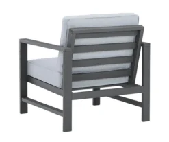 Fynnegan Gray Wood Cushioned Patio Lounge Chairs, 2-Pack -Garden Oasis 810599421 2