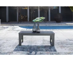 Amora Slat Wood Look Patio Coffee Table -Garden Oasis 810599429 2