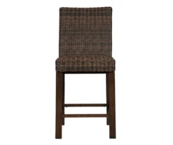 44.6" Paradise Trail All-Weather Wicker Patio Bar Stools, 2-Pack -Garden Oasis 810599432 3