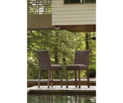 44.6" Paradise Trail All-Weather Wicker Patio Bar Stools, 2-Pack -Garden Oasis 810599432 6