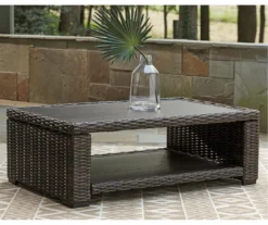 Grasson Lane All-Weather Wicker Patio Coffee Table -Garden Oasis 810599433 1