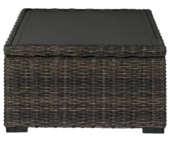 Grasson Lane All-Weather Wicker Patio Coffee Table -Garden Oasis 810599433 4