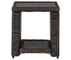 Grasson Lane All-Weather Wicker Patio End Table