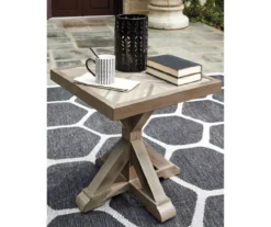 Beachcroft Wood Look Patio End Table -Garden Oasis 810599438 1
