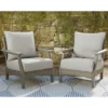 Visola Wood Look Cushioned Patio Lounge Chairs, 2-Pack -Garden Oasis 810599444 5