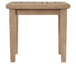 Gerianne Gray-Brown Wood Patio End Table -Garden Oasis 810599448 4