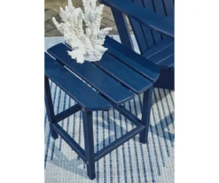 Sundown Treasure Blue Slat End Table -Garden Oasis 810599449 3