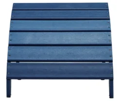 Sundown Treasure Blue Slat Ottoman
