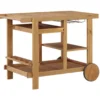 Kailani Honey Rolling Patio Serving Cart -Garden Oasis 810599454 3