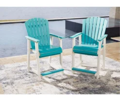 Eisley Wood Look Patio Dining Counter Stools, 2-Pack -Garden Oasis 810599459 7