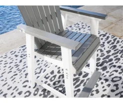 Transville Gray & White Wood Look Patio Counter Bar Stools, 2-Pack -Garden Oasis 810599461 3