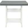 Transville Gray & White Wood Look Patio Counter Table -Garden Oasis 810599462 3