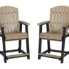 Fairen Trail Wood Look Patio Dining Counter Stools, 2-Pack -Garden Oasis 810599463 8