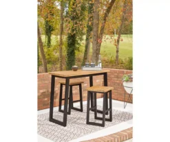 Town Wood 3-Piece Patio Counter Table Set -Garden Oasis 810599466 3