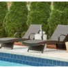 Kantana All-Weather Wicker Patio Chaise Lounge Chairs, 2-Pack -Garden Oasis 810599469 7
