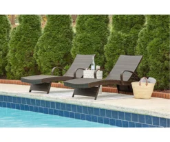 Kantana All-Weather Wicker Patio Chaise Lounge Chairs, 2-Pack -Garden Oasis 810599469 8