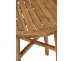 Vallerie Wood 3-Piece Cushioned Patio Bistro Set -Garden Oasis 810599472 11