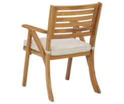 Vallerie Wood 3-Piece Cushioned Patio Bistro Set -Garden Oasis 810599472 4