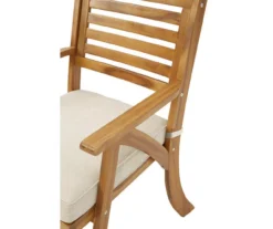 Vallerie Wood 3-Piece Cushioned Patio Bistro Set -Garden Oasis 810599472 5