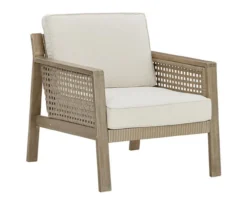 Barn Cove Wood Cushioned Patio Lounge Chairs, 2-Pack -Garden Oasis 810599478 1