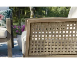 Barn Cove Wood Cushioned Patio Loveseat -Garden Oasis 810599479 8