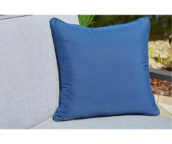 Fynnegan Gray Wood Cushioned Patio Loveseat & Coffee Table Set -Garden Oasis 810599482 11