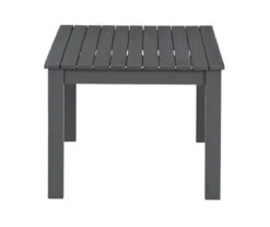 Fynnegan Gray Wood Cushioned Patio Loveseat & Coffee Table Set -Garden Oasis 810599482 18